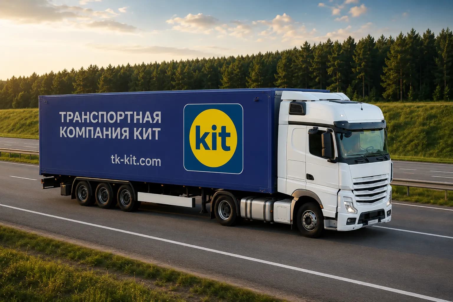 Грузовик транспортной компании КИТ
