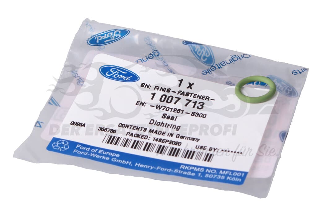 Уплотнительное кольцо Трубки масляного щупа 9,5x2.0mm (1007713) Zetec / Duratec /
