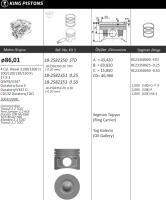 Transit V-347 2.2 TDCI 2006-2011 d 86.0 +0.25 с охлаждением (длина 69,82 мм) (камера 47 мм)
