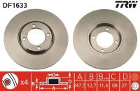 Taunus 1976-1983 / Escort -1980 передний 248x12,7mm, 4x92,5