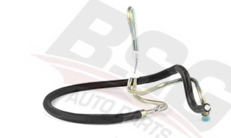 Шланг г/у руля низкого давления (железный с резиновой трубкой в сборе) Transit 2.5TD 1995-2000