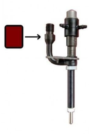 Форсунка Ч-образная TRANSIT 2.5 D 1997-2000 (76P.S.) бордовая с железным