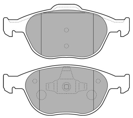 Connect 2002-13 передние (Focus ST170 02-)